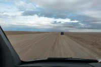 Optimale Piste - da macht das fahren mehr Spass als auf einer Teerstraße.